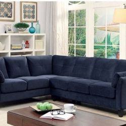 Brand New Navy Blue Sectional Sofa