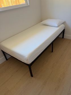 New mattress and bed frame