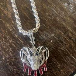 925 Silver Rope Chain With Pendent 