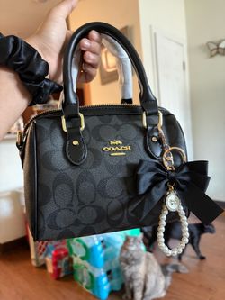 black coach hangbag
