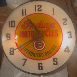 Antique Vintage Clock Old Mid Century Modern Sign Advertising Pam Man Cave