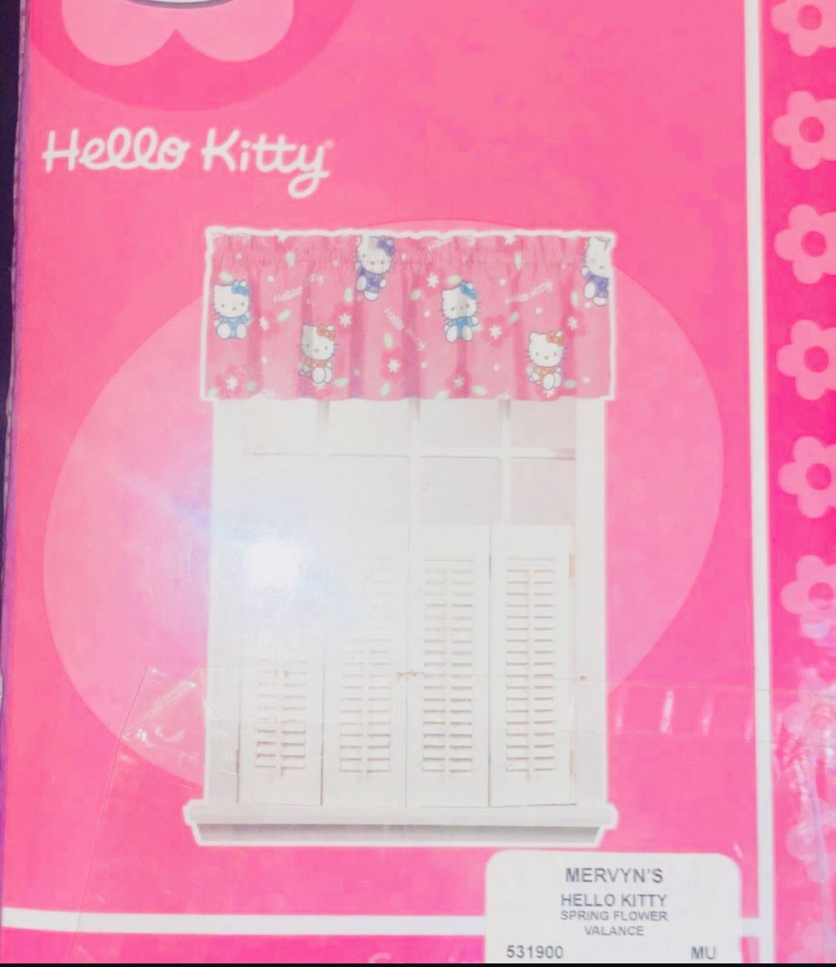 Two Hello Kitty Spring Flower Valance