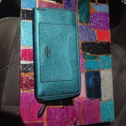 Coach  Metallic Viridian Hand Bag