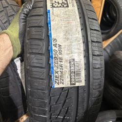 V98  225 45 18 95W  Falken Ziex ZE950 A/S  One  Tire 100% Full Tread  