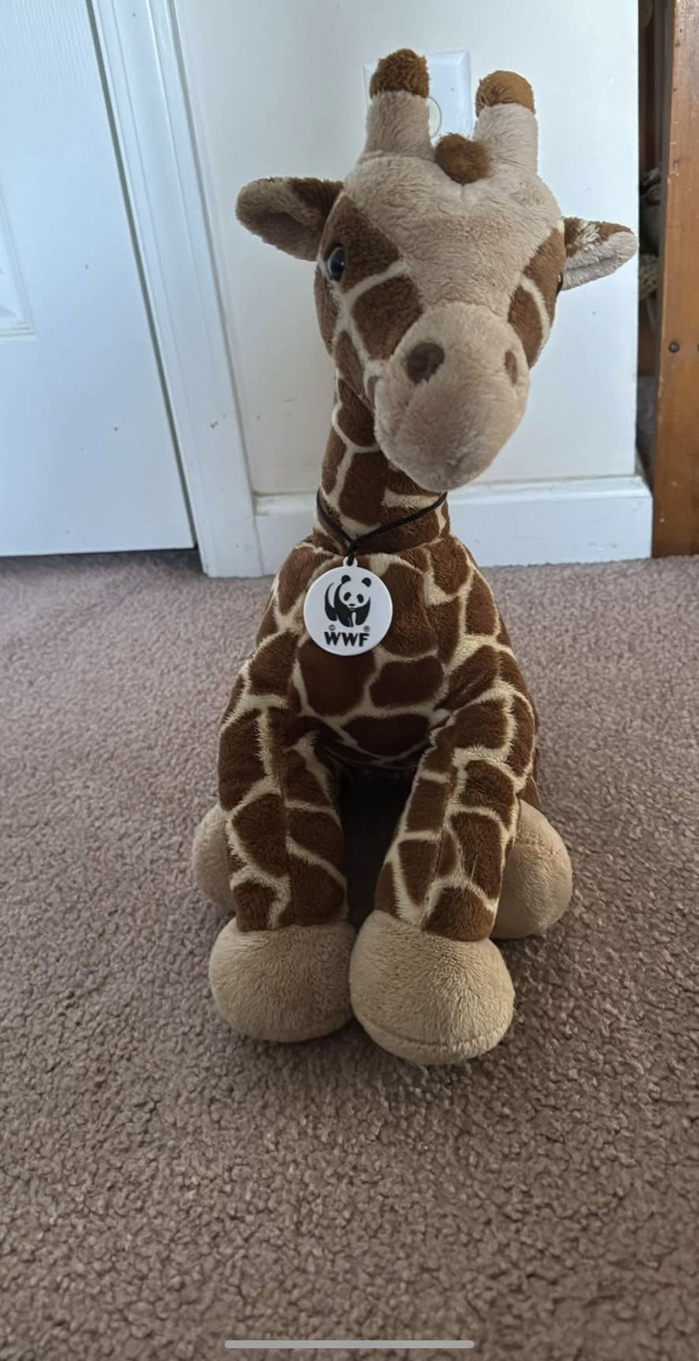 A stuffed toy giraffe