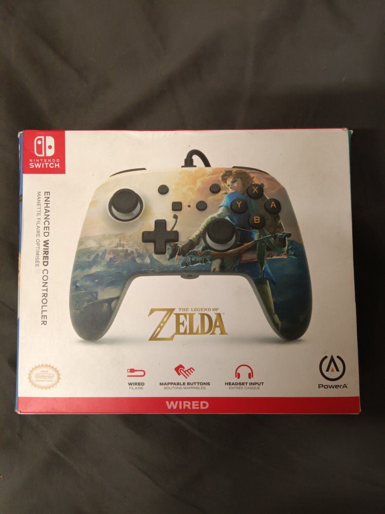 Nintendo Switch Zelda Controller Used One Time Then Put Back In The Box
