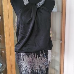 Halter Sequin Mini Dress Size Small
