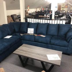 Darcy Blue LAF Sectional /couch /Living room set