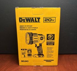DeWalt DCL043 20V Max Cordless LED Jobsite Spotlight (2025 model) (8535)