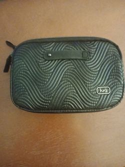 Lug Green Quilted Zip Pouch