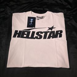 Hellstar ‘Classic White’ Basic Tee Shirt Size Large