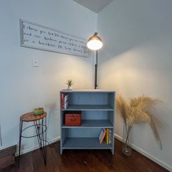 Modern/Rustic 3 Shelf Bookcase-Gray