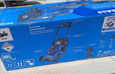 New. KOBALT 40V LAWN MOVER ..