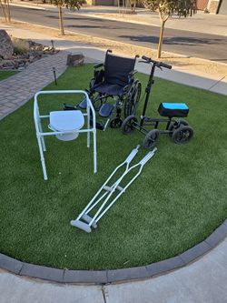 Wheelchair Scooter Crutches Bedside Toilet
