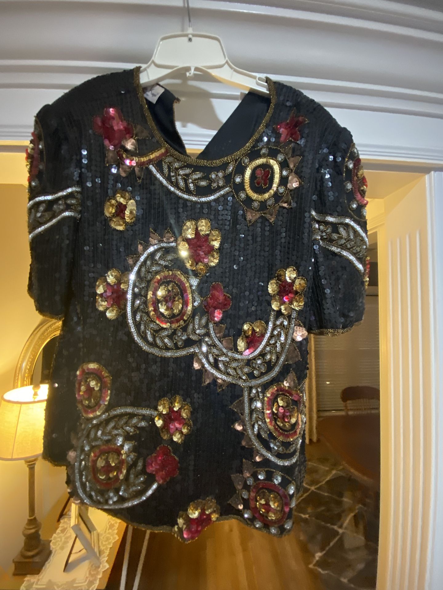 Black Sequence top