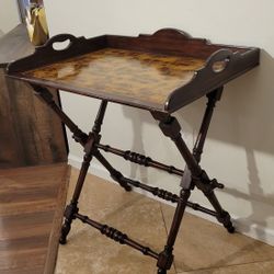 Vintage Maitland Smith Tray Table Bar 