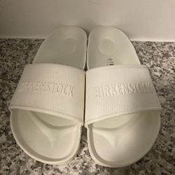 BIRKENSTOCK BARBADOS ESSENTIALS SLIDES (WOMEN’S US 9/WHITE) 🩴🩴 