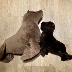 Mommy and Baby Sea lions Stuffed Animal 
