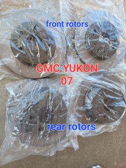 GMC 2007 YUKON, DURALAST rear and front rotors...$239 PRECIO FIJO_FIRM PRICE