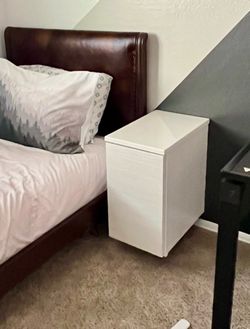 White Floating Nightstand or Side Table
