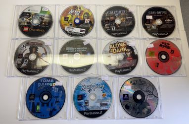 Lot of 11 PS1 PS2 Xbox 360 Game Discs