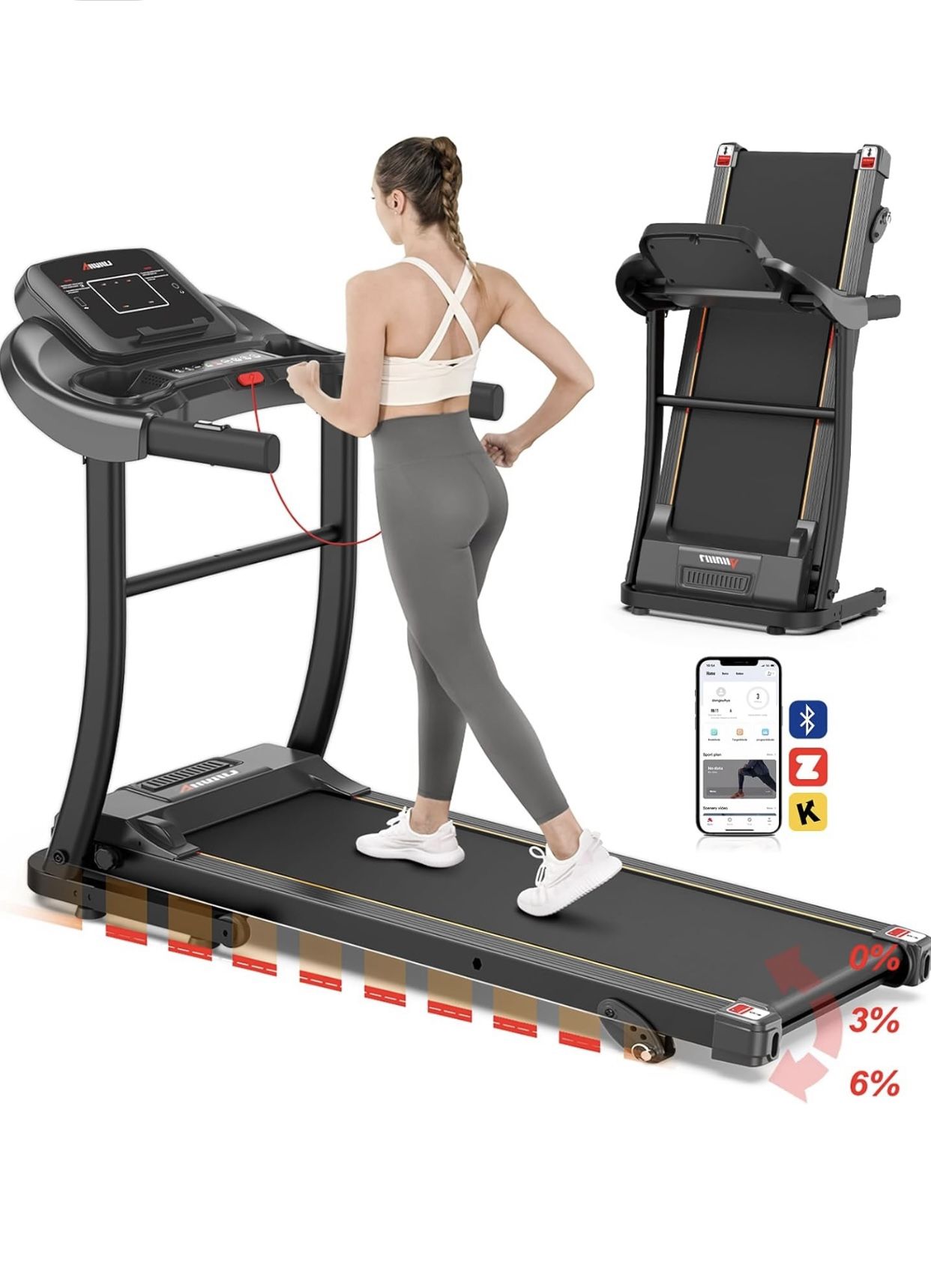 New in box LIJIUJIA Treadmill for Home Small, Treadmill with Incline