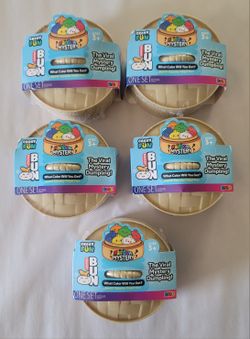 FIVE! Crazy Fun Squishy Buns Viral Rainbow Mystery Dumpling Holographic *TIK TOK