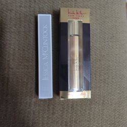 From A Swiss Colony Gift Set -  2 Rollerball Bottles Of Perfume Jessica McClintock .33 fl. oz & Nicole Miller Gold.34 fl. oz