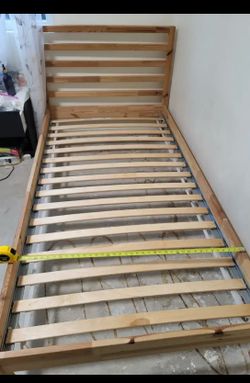 Ikea wood bed frame TWIN