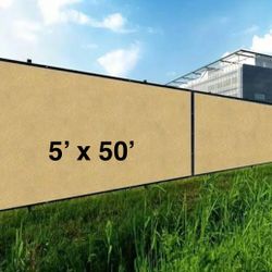 FENCE SCREEN 5 x 50 Privacy Screen - BEIGE 5x50