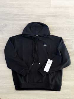 Alo Yoga Black Pullover Hoodie