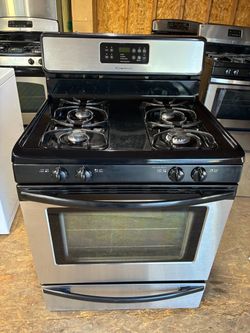 Stove gas Frigidaire stainless steel