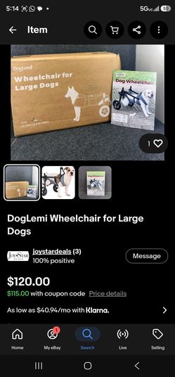 DogLemi Wheelchair for Large Dogs