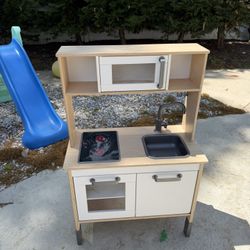 Modern Wooden Kids Play Kitchen