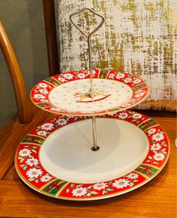 Carlton Hall- Japan Two Tier Desert Plate