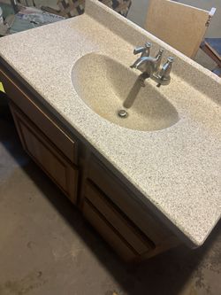 Kitchen Cabinets And Bathroom Setup