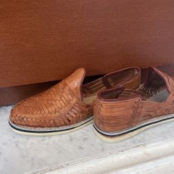 Leather Huaraches - Brown