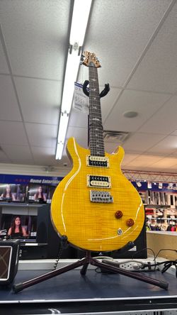 PRS Santana Electric Guitar Yellow Flame Top