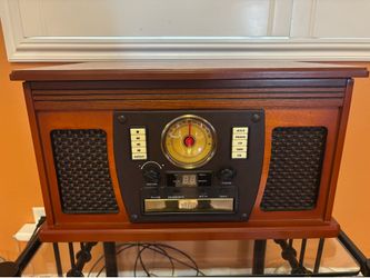 Retro Record Player CD Cassette Radio Bluetooth Stereo