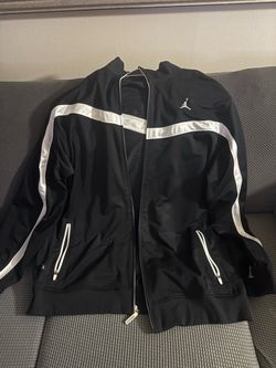 Jordan Track Jacket Black and White