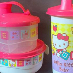New Tupperware Hello Kitty Baby 3pc Set