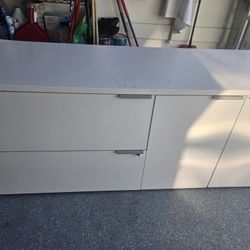 File Cabinet In White