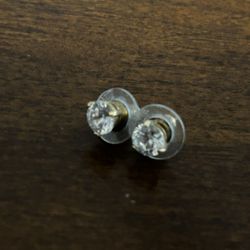 Swarovski Crystal Stud Earrings 1/4” Dia