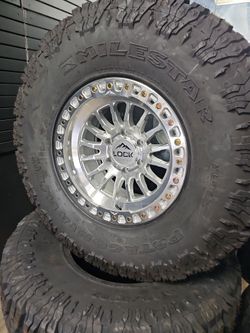 17x9 Lock Offroad Rims 6 lug 6x139 6x5.5 on new 37 1250 17