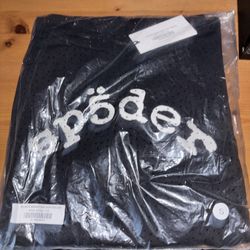 Small Black Vvs Spider Hoddie 