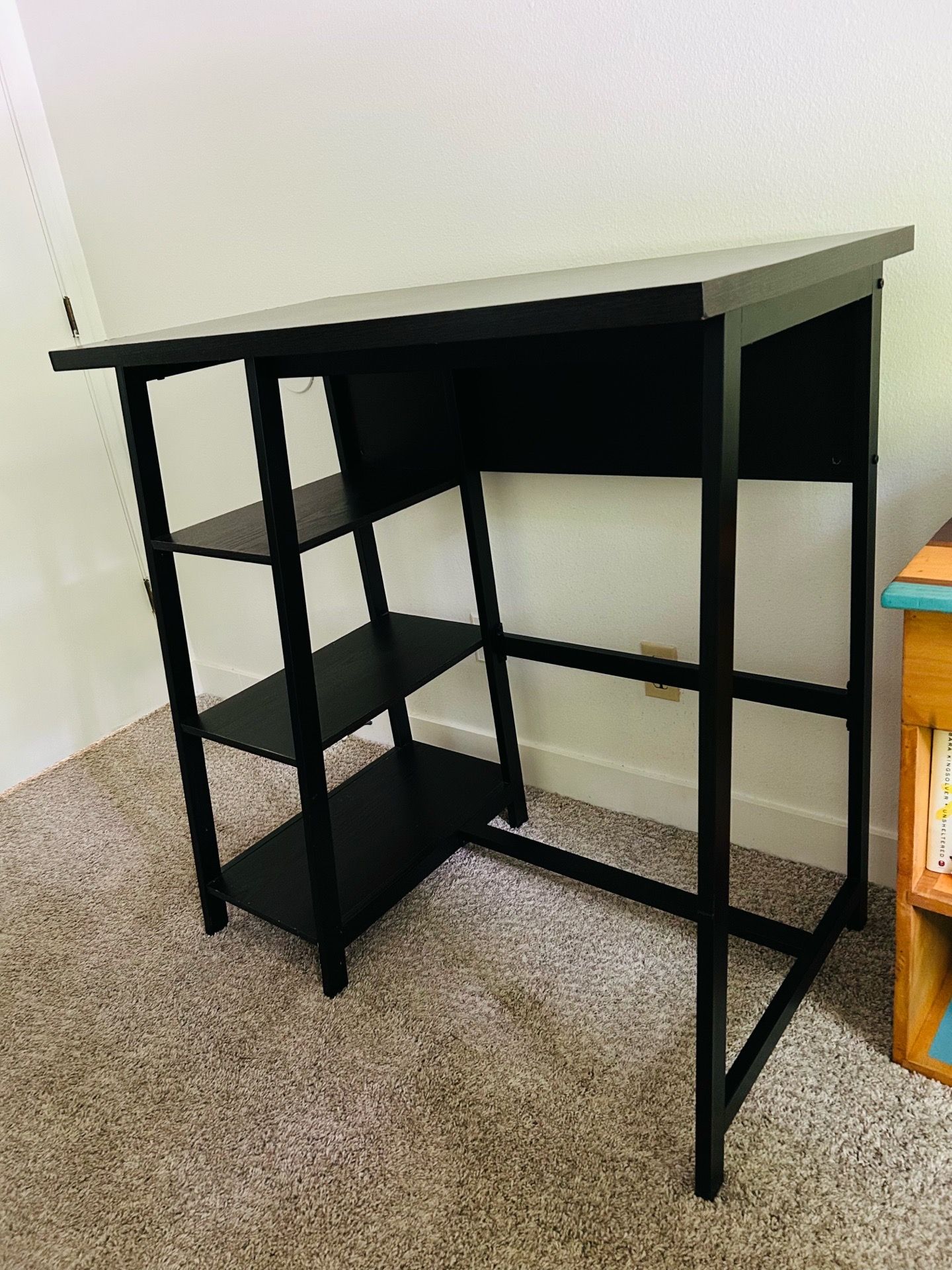 Tall Black Desk