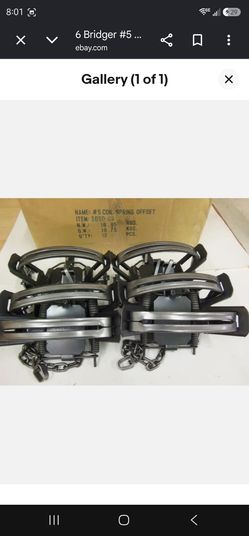 Bridger Coilspring Beartraps ( Set of 3) New