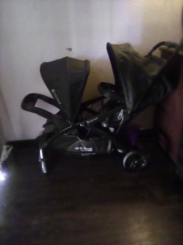 Sit N Stand Double Baby Stroller