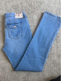 True Religion Billie Mid Rise Straight Pant