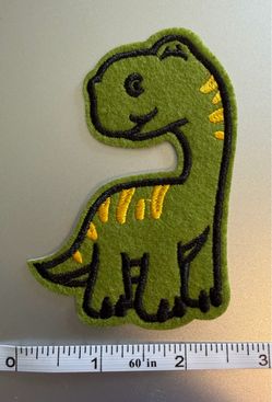 Green Dinosaur Iron On Patches $1.00 Each